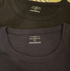 Talbots Black and Navy Tees